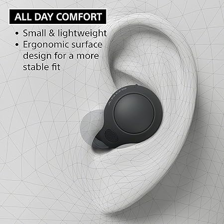 Purchase Sony WF C700N Bluetooth Truly Wireless Active Noise Cancellation in Ear Earbuds 360 RA Multipoint Connection 10 mins Super Quick Charge 20hrs Batt IPX4 Ratings Fast Pair App Support Black onl...